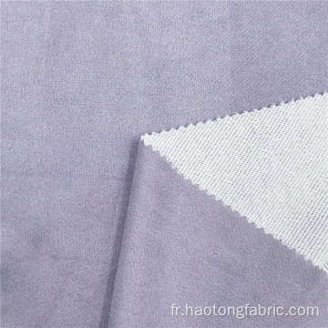 Tissu d&#39;automne en flanelle à tricoter gris brossé